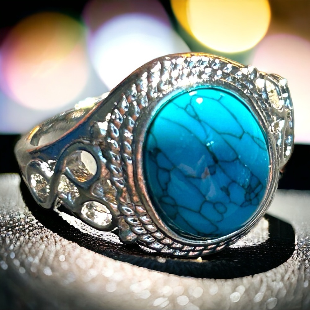 🎉Host Pick!!🎉 Bohemian Turquoise Silver Tone Ring